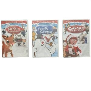 Rankin/Bass Holiday DVD Lot Rudolph Frosty Santa Claus Deluxe Edition New Sealed
